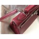 Hermes Kelly 32cm Retourne Bag In Bordeaux Clemence Leather