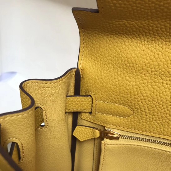 Hermes Kelly 32cm Retourne Bag In Soleil Clemence Leather