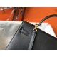 Hermes Kelly 32cm Sellier Bag In Black Epsom Leather