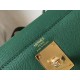 Hermes Kelly 32cm Sellier Bag In Malachite Epsom Leather