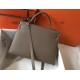 Hermes Kelly 32cm Sellier Bag In Taupe Epsom Leather