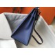 Hermes Kelly 32cm Sellier Bag In Blue Agate Epsom Leather 