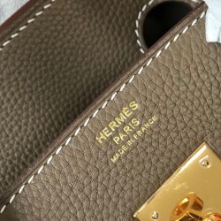 Hermes Birkin 30cm Bag In Taupe Clemence Leather