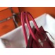 Hermes Birkin 30cm Bag In Rose Red Clemence Leather