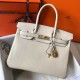 Hermes Birkin 30cm Bag In Beton Clemence Leather