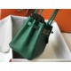 Hermes Birkin 30cm Bag In Malachite Clemence Leather