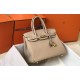 Hermes Birkin 30cm Bag In Argile Clemence Leather