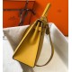 Hermes Kelly 32cm Sellier Bag In Yellow Epsom Leather