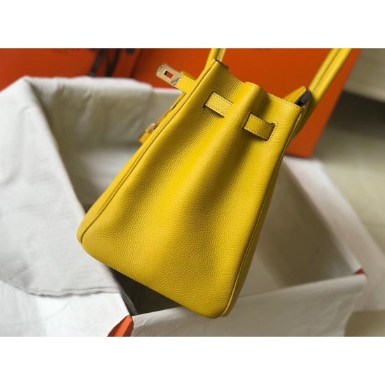 Hermes Birkin 35cm Bag In Soleil Clemence Leather