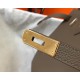 Hermes Birkin 35cm Bag In Taupe Clemence Leather