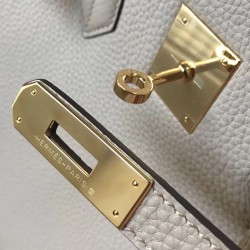 Hermes Birkin 35cm Bag In Argile Clemence Leather