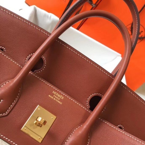 Hermes Birkin 35cm Bag In Canvas With Barenia Leather