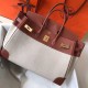 Hermes Birkin 35cm Bag In Canvas With Barenia Leather