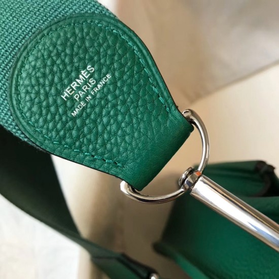 Hermes Evelyne III 29 PM Bag In Vert Vertigo Clemence Leather