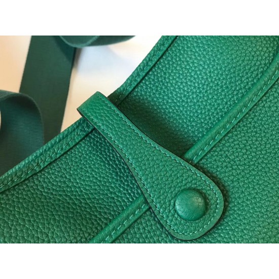 Hermes Evelyne III 29 PM Bag In Vert Vertigo Clemence Leather