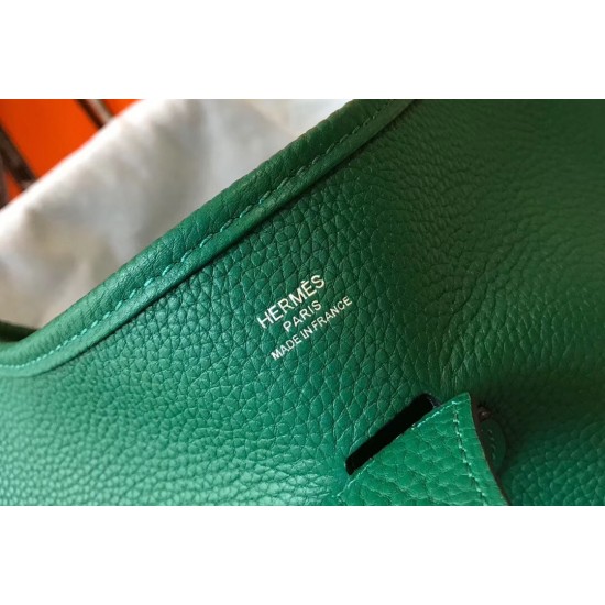 Hermes Evelyne III 29 PM Bag In Vert Vertigo Clemence Leather