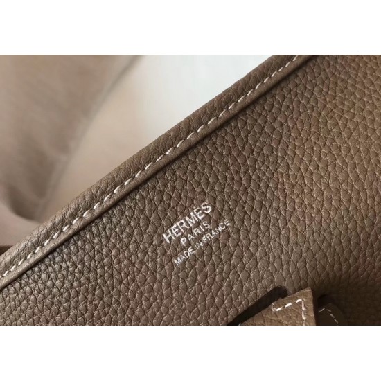 Hermes Evelyne III 29 PM Bag In Tourterelle Clemence Leather