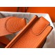 Hermes Evelyne III 29 PM Bag In Orange Clemence Leather