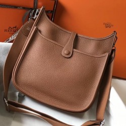 Hermes Evelyne III 29 PM Bag In Gold Clemence Leather