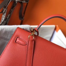 Hermes Kelly 25cm Sellier Bag In Piment Epsom Leather