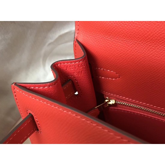 Hermes Kelly 25cm Sellier Bag In Piment Epsom Leather