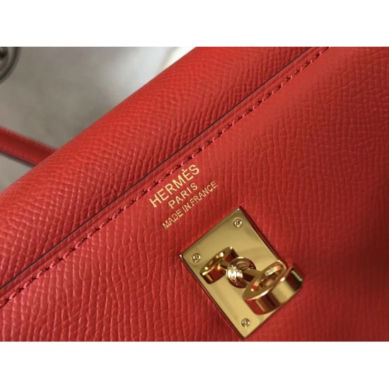 Hermes Kelly 25cm Sellier Bag In Piment Epsom Leather