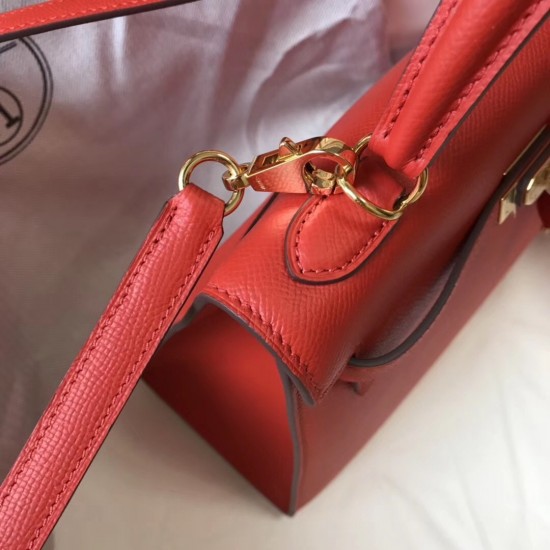 Hermes Kelly 25cm Sellier Bag In Piment Epsom Leather