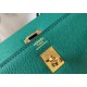 Hermes Kelly 25cm Sellier Bag In Malachite Epsom Leather