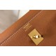 Hermes Kelly 25cm Sellier Bag In Gold Epsom Leather