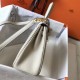 Hermes Kelly 25cm Retourne Bag In Craie Clemence Leather