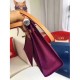 Hermes Herbag Zip PM 31cm Bag In Fuchsia Canvas