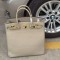 Hermes Grey Haut a Courroies HAC Birkin 40cm Bag