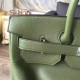 Hermes Green Haut a Courroies HAC Birkin 40cm Bag