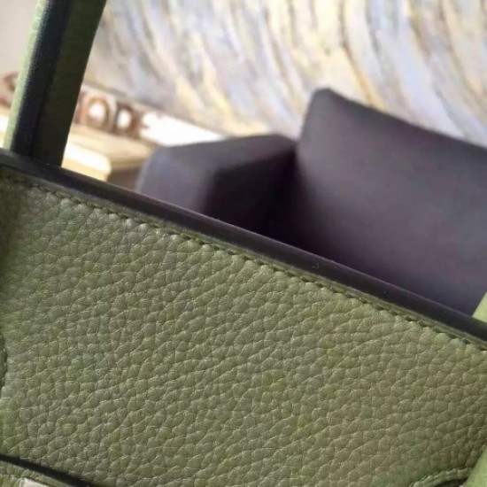 Hermes Green Haut a Courroies HAC Birkin 40cm Bag