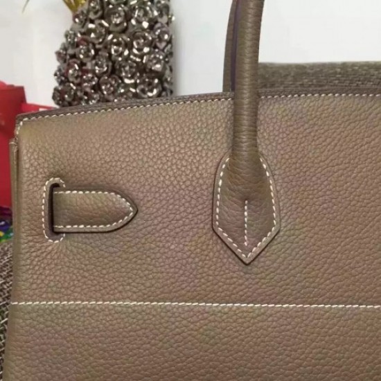 Hermes Etoupe Haut a Courroies HAC Birkin 40cm Bag