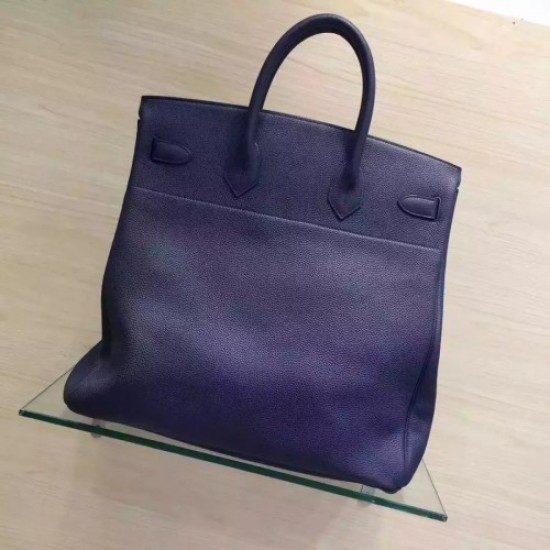 Hermes Blue Haut a Courroies HAC Birkin 40cm Bag