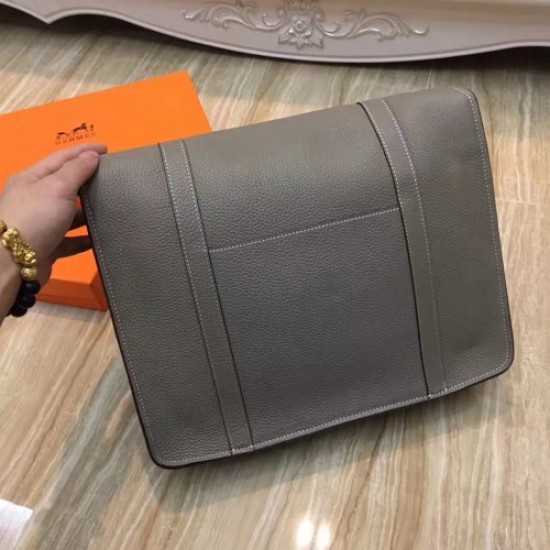 Hermes Grey Steve 35 Messenger Bag