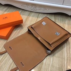 Hermes Brown Steve 35 Messenger Bag