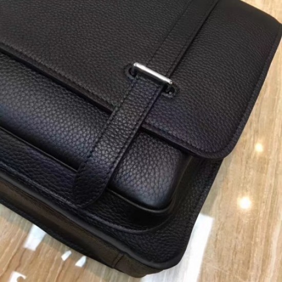 Hermes Black Steve 35 Messenger Bag