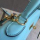 Hermes Kelly Ghillies 28cm In Light Blue Swift Leather