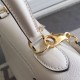 Hermes Kelly Ghillies 28cm In Ivory Swift Leather