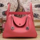 Hermes Rose Lipstick Clemence Lindy 34cm Bag