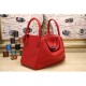 Hermes Red Clemence Lindy 34cm Bag