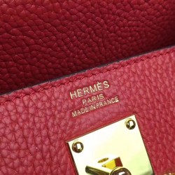 Hermes Red JPG Birkin 42cm Shoulder Bag