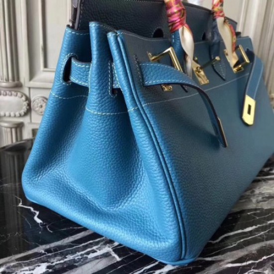 Hermes Blue JPG Birkin 42cm Shoulder Bag