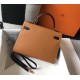 Hermes Bi-color Kelly 32cm Epsom Bag Gold/Black GHW