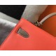 Hermes Bi-color Kelly 32cm Epsom Bag Piment/Taupe GHW