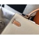 Hermes Bi-color Kelly 32cm Epsom Bag Tourterelle/Gold GHW