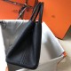 Hermes Garden Party 36 Bag In Black Clemence Calfskin