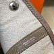 Hermes Garden Party 36 Bag In Grey Clemence Calfskin